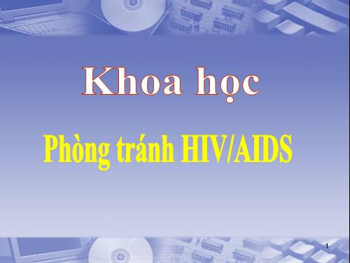Bài 16. Phòng tránh HIV / AIDS