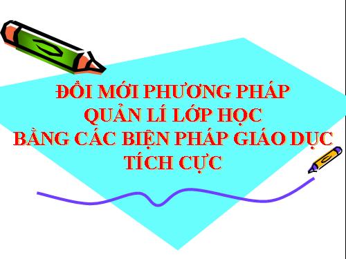 Đổi mới PPQL
