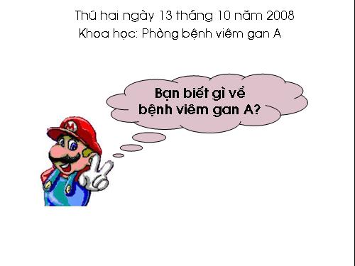 Bài 15. Phòng bệnh viêm gan A