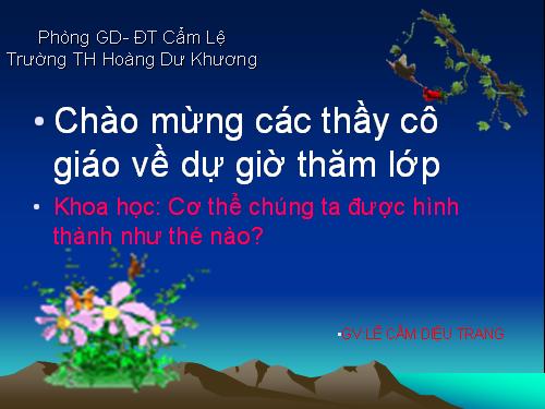 Bài 4. Cơ thể chúng ta được hình thành như thế nào?