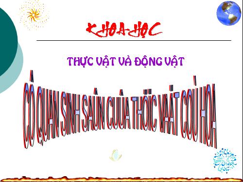 Bài 51. Cơ quan sinh sản của thực vật có hoa