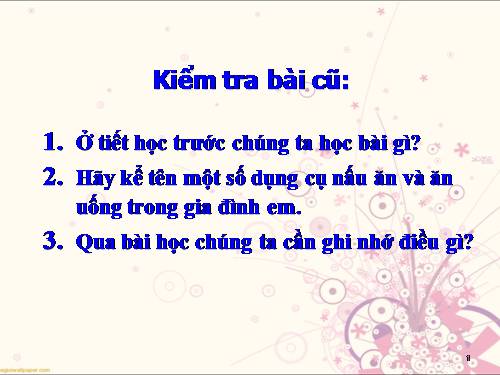 Bài 4. Chuẩn bị nấu ăn