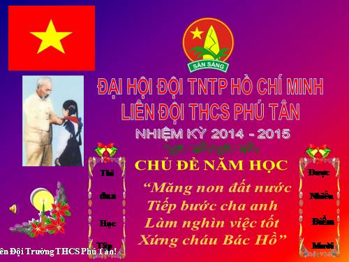 Đại Hội Liên Đội THCS Phú Tân nhiệm kỳ 2014 -2015