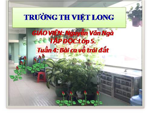 Tuần 4. Bài ca về trái đất