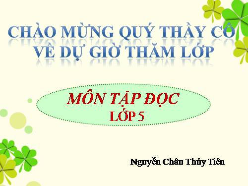 Tuần 7. Những người bạn tốt