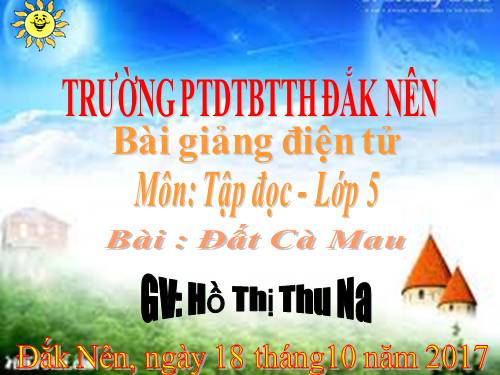 bai giang Đất Cà Mau