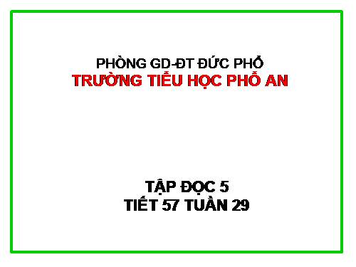 Tuần 29. Một vụ đắm tàu