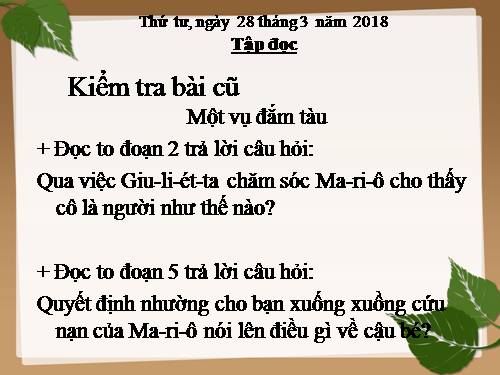 Tuần 29. Con gái