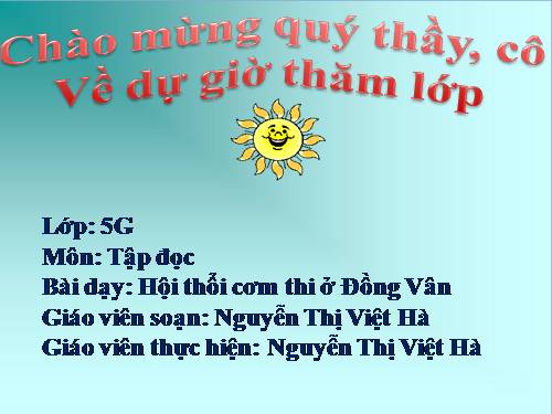 Tuần 26. Hội thổi cơm thi ở Đồng Vân