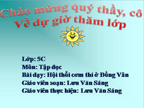 Tuần 26. Hội thổi cơm thi ở Đồng Vân