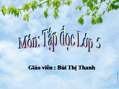 Tuần 26. Nghĩa thầy trò