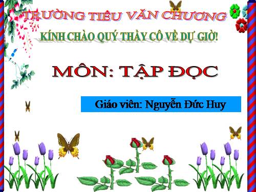 Tuần 26. Nghĩa thầy trò