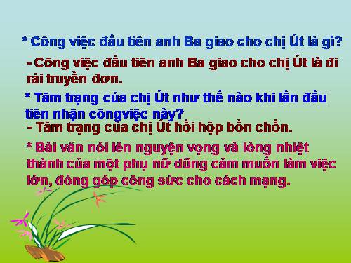 Tuần 31. Bầm ơi