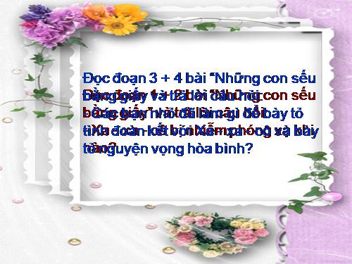 Tuần 4. Bài ca về trái đất