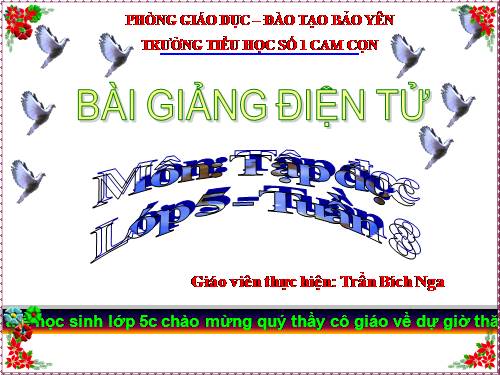 Tuần 8. Trước cổng trời