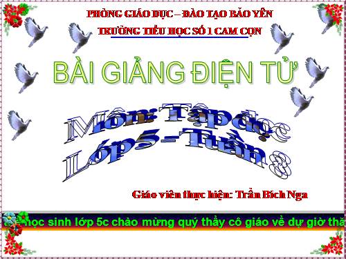 Tuần 1. Thư gửi các học sinh