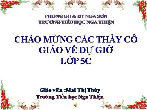 Tuần 11. Chuyện một khu vườn nhỏ