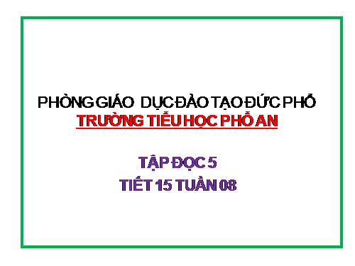 Tuần 8. Kì diệu rừng xanh