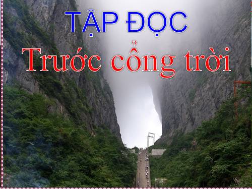 Tuần 8. Trước cổng trời