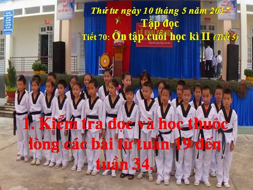 Tuần 35. Ôn tập Cuối Học kì II