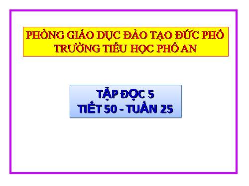 Tuần 25. Cửa sông