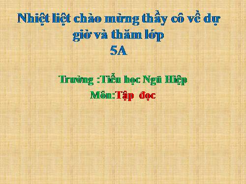 Tuần 26. Nghĩa thầy trò