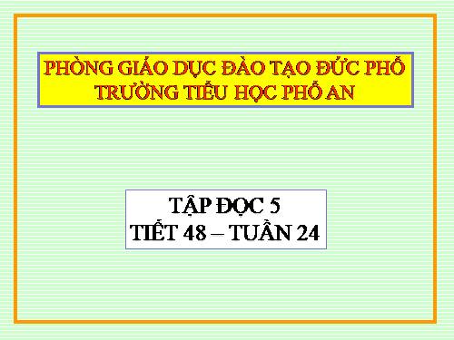 Tuần 24. Hộp thư mật