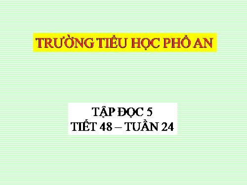 Tuần 24. Hộp thư mật