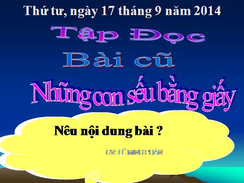 Tuần 4. Bài ca về trái đất