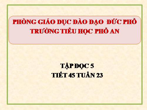 Tuần 23. Phân xử tài tình