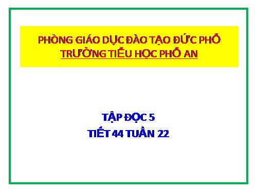 Tuần 22. Cao Bằng