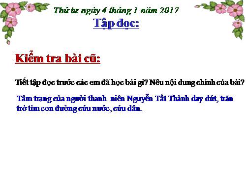 Tuần 19. Người công dân số Một (tiếp theo)