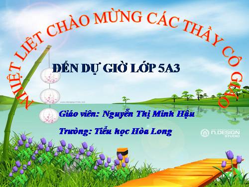 Tuần 11. Chuyện một khu vườn nhỏ