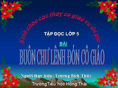 Tuần 15. Buôn Chư Lênh đón cô giáo