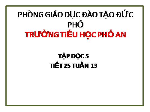 Tuần 13. Người gác rừng tí hon