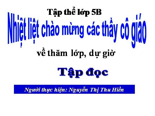 Tuần 7. Những người bạn tốt