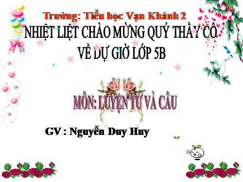 Tuần 11. Chuyện một khu vườn nhỏ