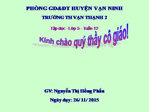 Tuần 12. Mùa thảo quả