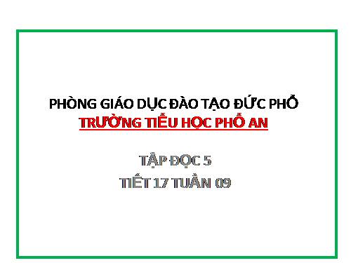 Tuần 9. Cái gì quý nhất?