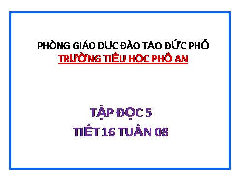 Tuần 8. Trước cổng trời