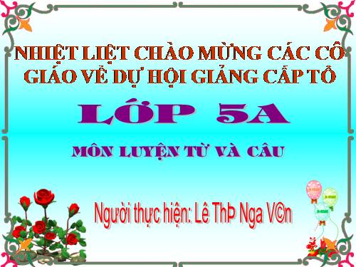 Tuần 7. Những người bạn tốt