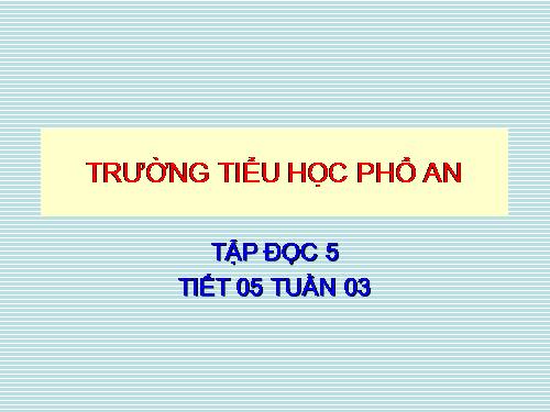 Tuần 3. Lòng dân