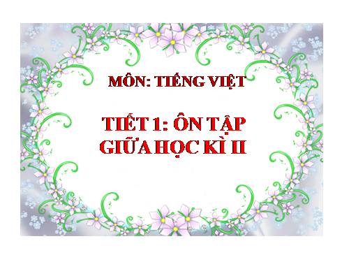 Tuần 28. Ôn tập Giữa Học kì II