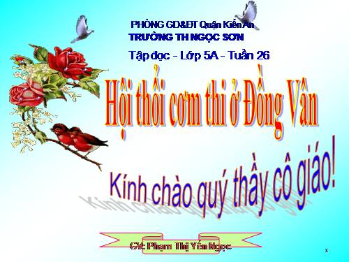 Tuần 26. Hội thổi cơm thi ở Đồng Vân