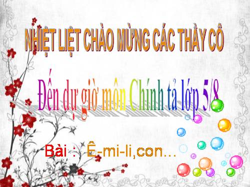 Tuần 5. Ê-mi-li, con…