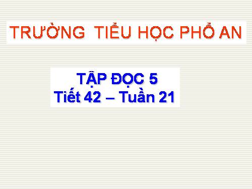 Tuần 21. Tiếng rao đêm