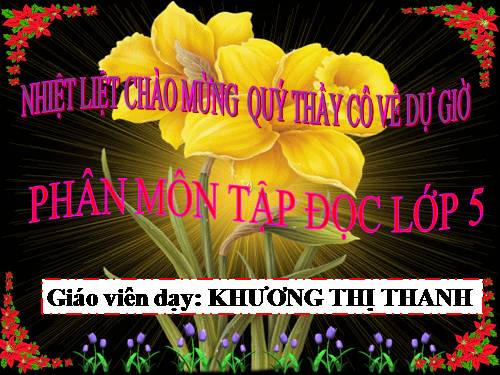 Tuần 11. Chuyện một khu vườn nhỏ