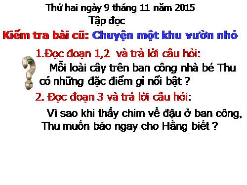 Tuần 12. Mùa thảo quả