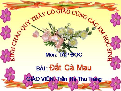 Tuần 9. Đất Cà Mau