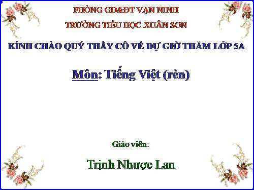 Tuần 18. Ôn tập Cuối Học kì I